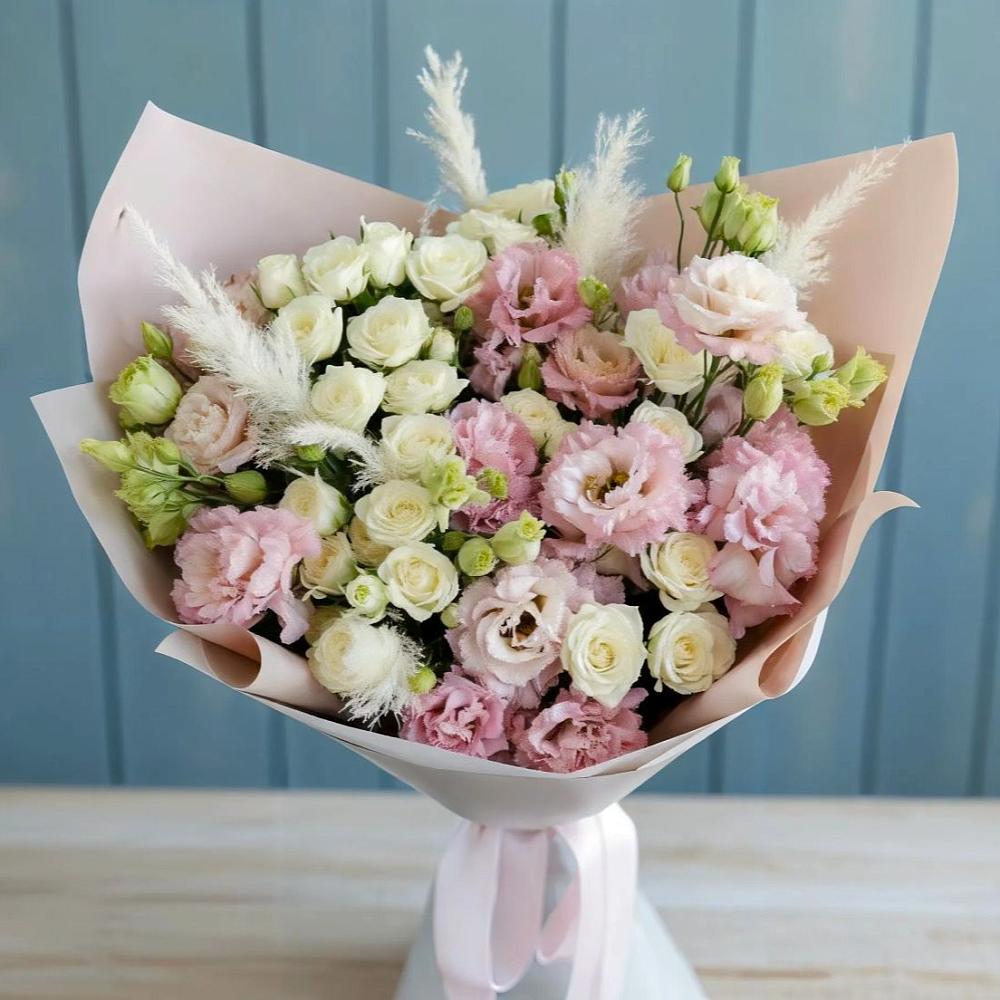 Букет цветов из: Альстромерии и Розы в Хохряки