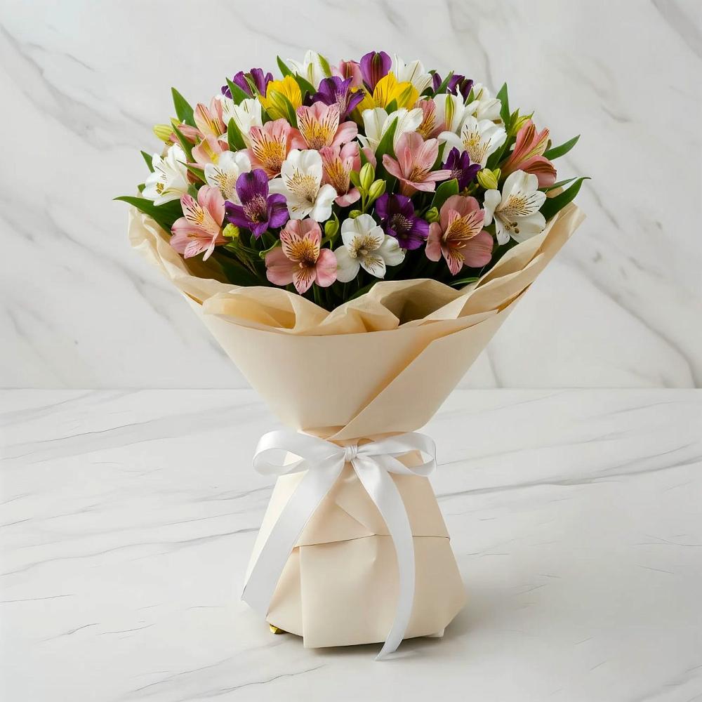 Букет цветов из: Альстромерии в Хохряки