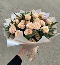 Букет Кремовые розы Латте в Хохряки