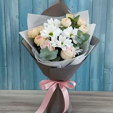 Букет цветов из:  Хризантемы и Розы #REPLACE_PRED# Хохряки