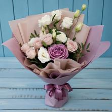 Букет цветов из:  Розы и Лизиантусы в Хохряки