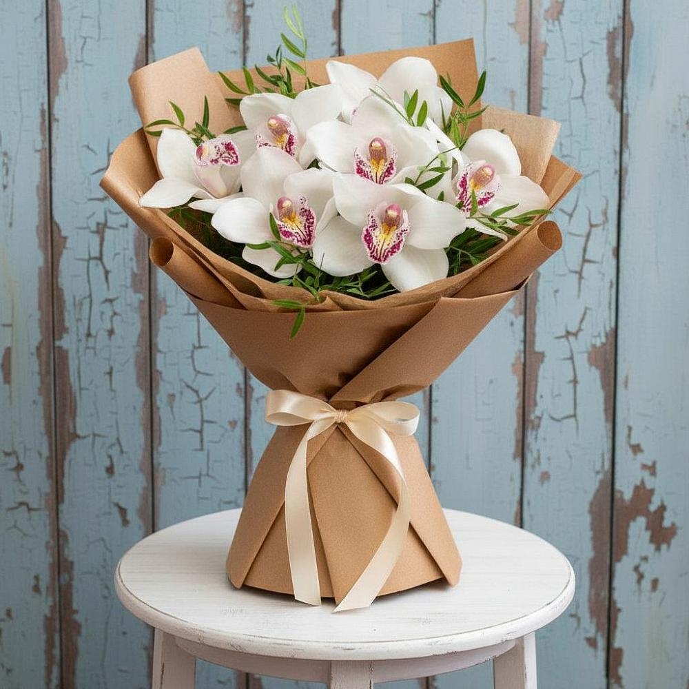 Букет цветов из: Орхидеи и Розы в Хохряки