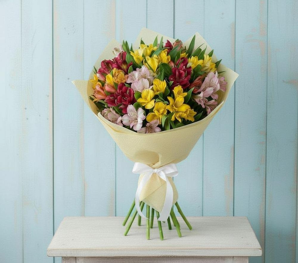 Букет цветов из: Альстромерии в Хохряки