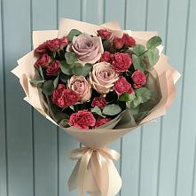 Букет цветов из:  Гвоздики и Розы #REPLACE_PRED# Хохряки