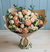 Букет цветов из:  Альстромерии и Розы в Хохряки